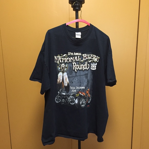 37th Annual National Biker Roundup Graphic T Shirt (2XL) - Picture 1 of 5